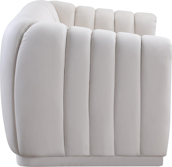 Dixie Cream Velvet Loveseat - Royal Furniture & Gifts (MI) - Multi Location