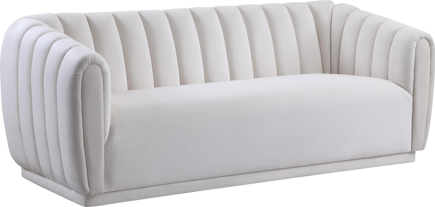 Dixie Cream Velvet Sofa - Royal Furniture & Gifts (MI) - Multi Location