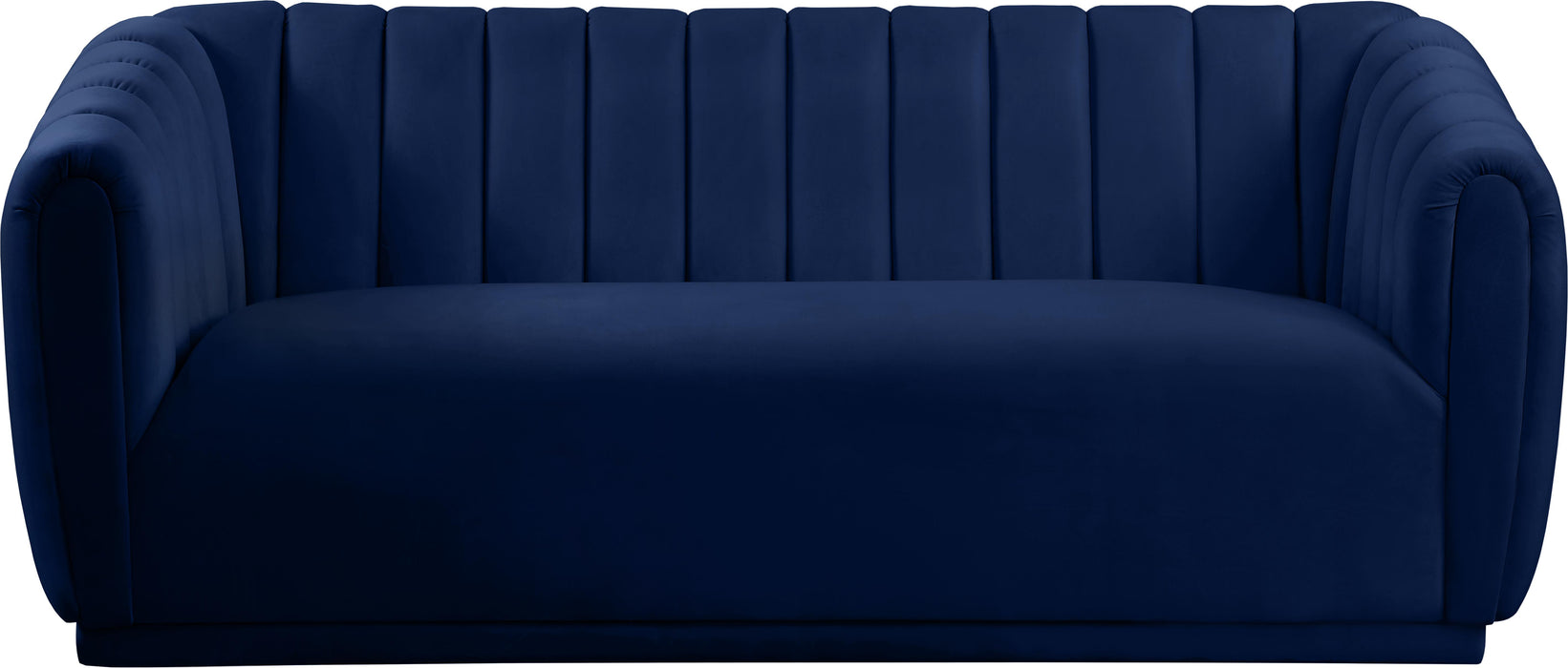 Dixie Navy Velvet Sofa - Royal Furniture & Gifts (MI) - Multi Location