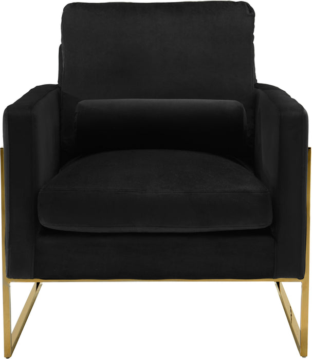 Mila Black Velvet Chair - Royal Furniture & Gifts (MI) - Multi Location