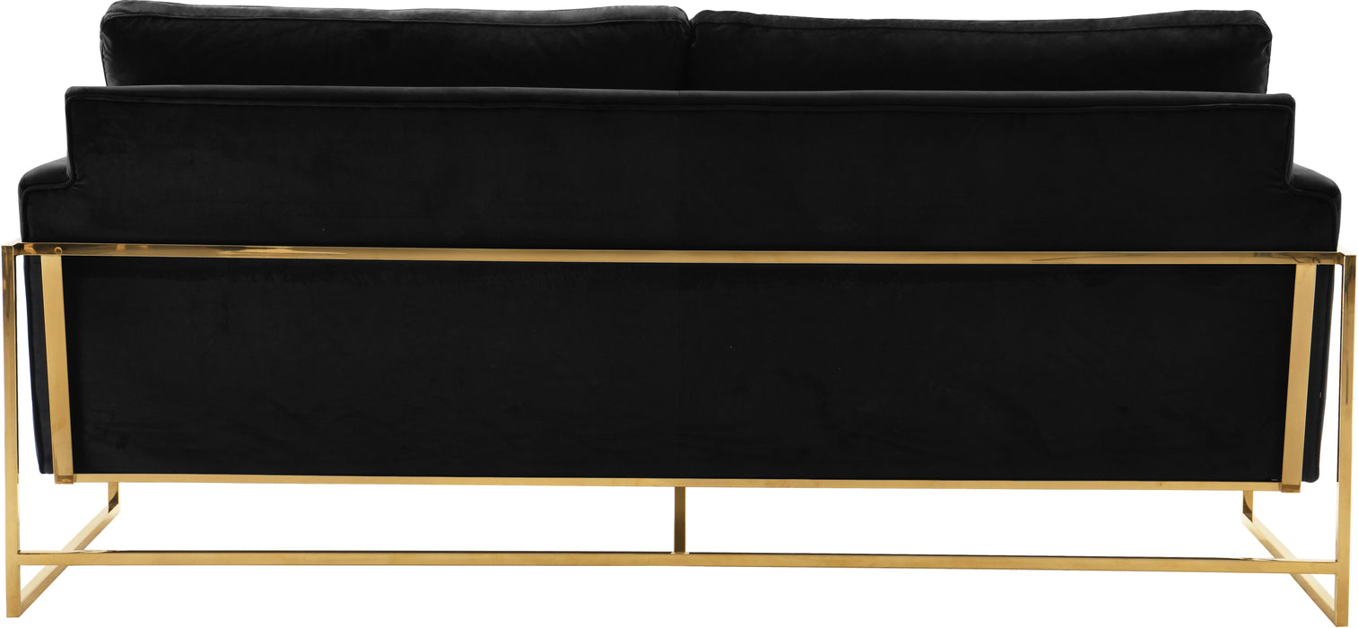 Mila Black Velvet Sofa - Royal Furniture & Gifts (MI) - Multi Location