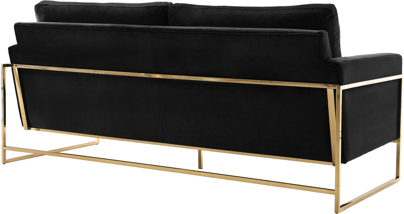 Mila Black Velvet Sofa - Royal Furniture & Gifts (MI) - Multi Location