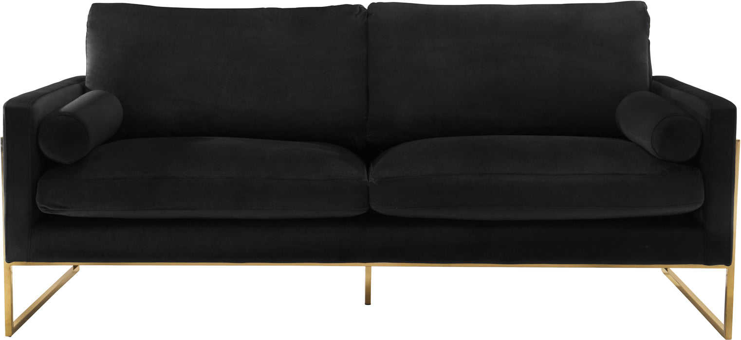Mila Black Velvet Sofa - Royal Furniture & Gifts (MI) - Multi Location