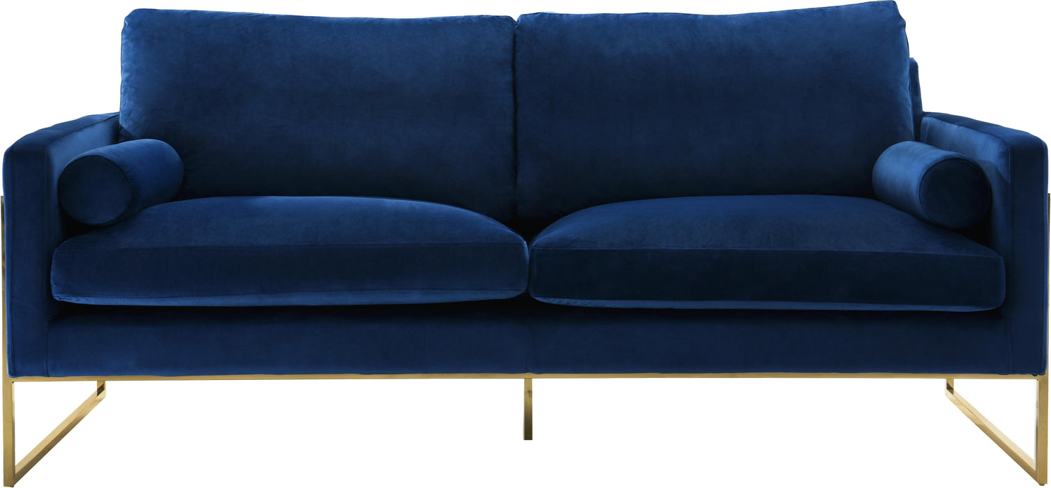 Mila Navy Velvet Sofa - Royal Furniture & Gifts (MI) - Multi Location