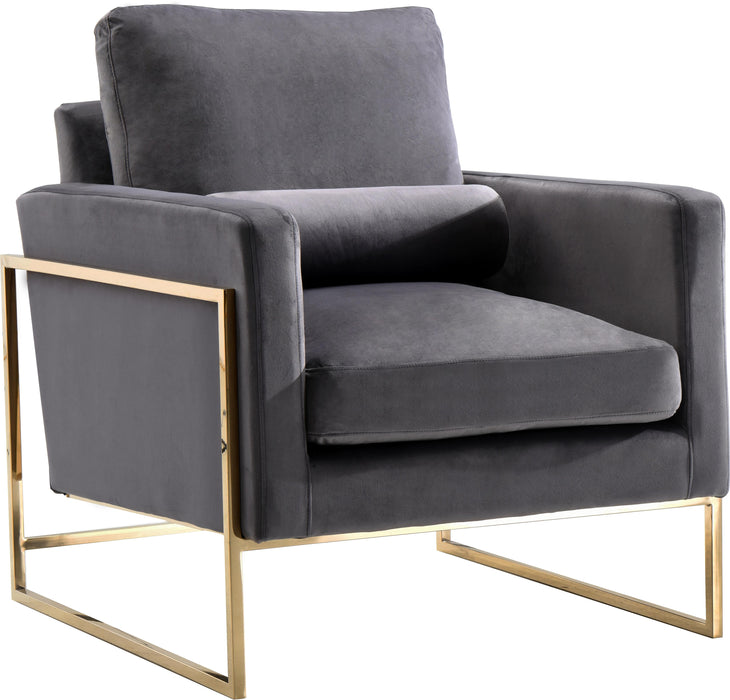 Mila Grey Velvet Chair - Royal Furniture & Gifts (MI) - Multi Location
