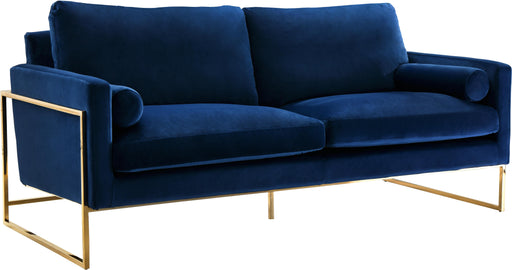 Mila Navy Velvet Sofa - Royal Furniture & Gifts (MI) - Multi Location