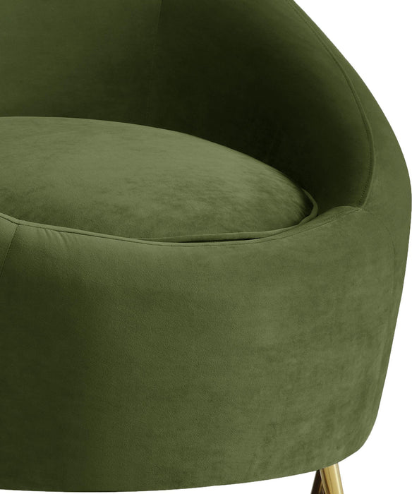 Serpentine Olive Velvet Chair - Royal Furniture & Gifts (MI) - Multi Location