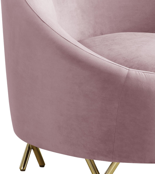 Serpentine Pink Velvet Chair - Royal Furniture & Gifts (MI) - Multi Location