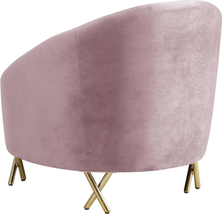 Serpentine Pink Velvet Chair - Royal Furniture & Gifts (MI) - Multi Location