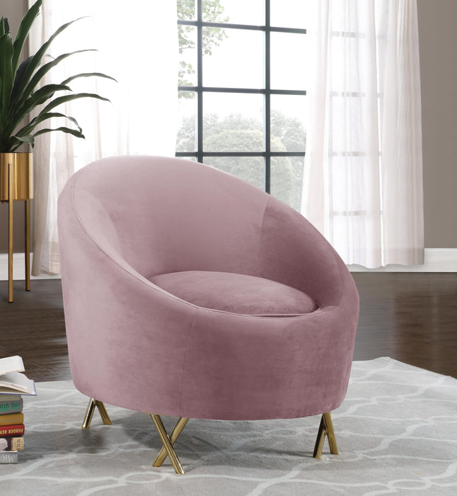 Serpentine Pink Velvet Chair - Royal Furniture & Gifts (MI) - Multi Location