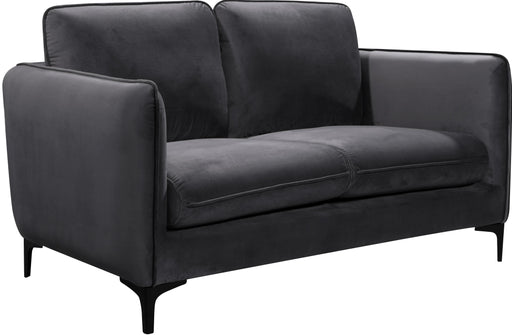 Poppy Grey Velvet Loveseat - Royal Furniture & Gifts (MI) - Multi Location