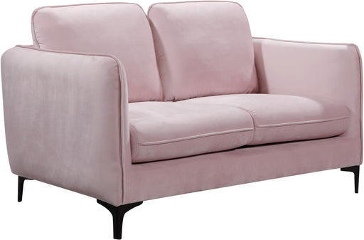 Poppy Pink Velvet Loveseat - Royal Furniture & Gifts (MI) - Multi Location