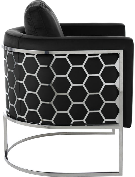 Casa Black Velvet Chair - Royal Furniture & Gifts (MI) - Multi Location