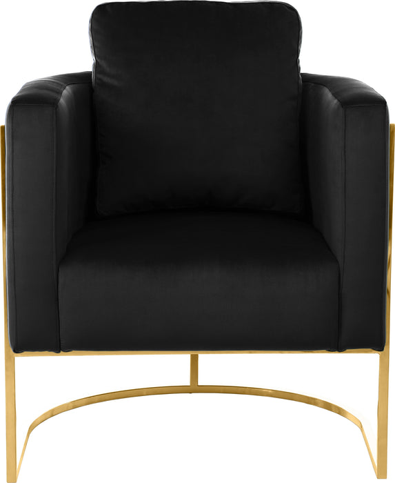 Casa Black Velvet Chair - Royal Furniture & Gifts (MI) - Multi Location