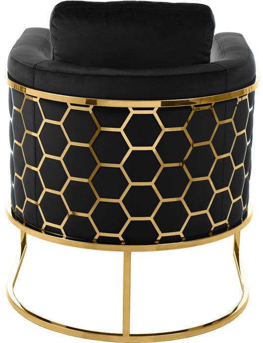 Casa Black Velvet Chair - Royal Furniture & Gifts (MI) - Multi Location