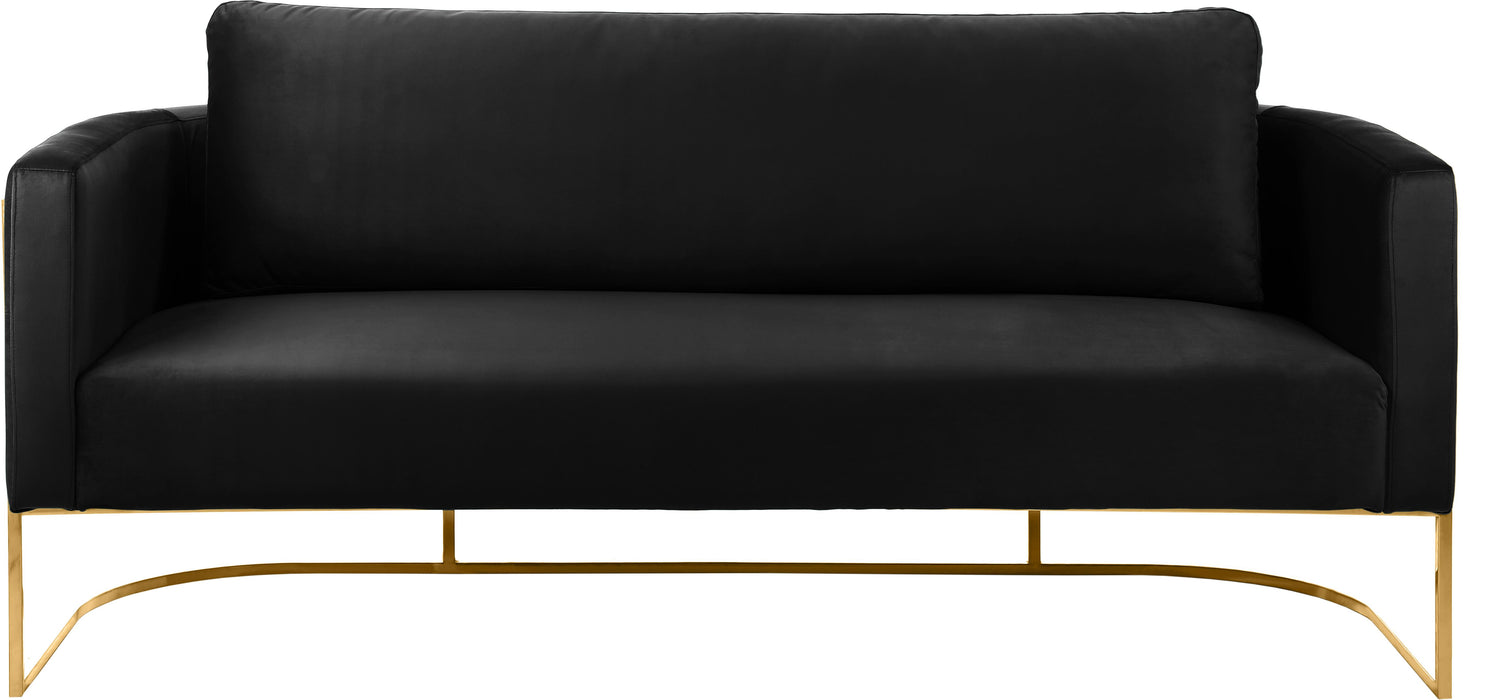 Casa Black Velvet Sofa - Royal Furniture & Gifts (MI) - Multi Location