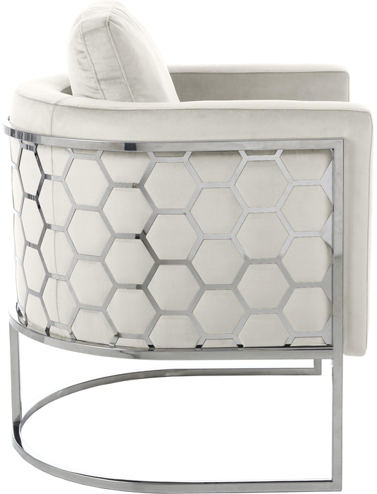 Casa Cream Velvet Chair - Royal Furniture & Gifts (MI) - Multi Location