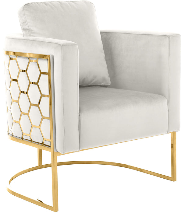 Casa Cream Velvet Chair - Royal Furniture & Gifts (MI) - Multi Location