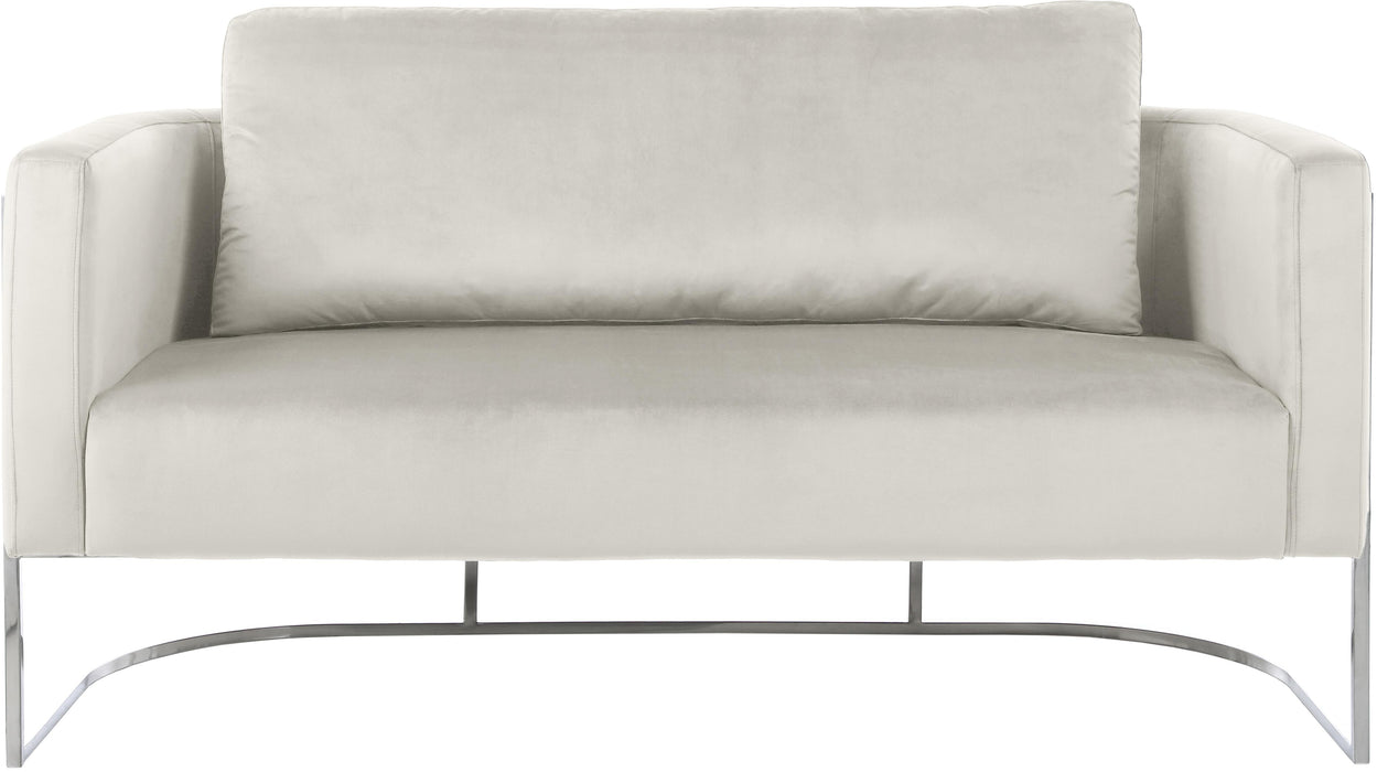 Casa Cream Velvet Loveseat - Royal Furniture & Gifts (MI) - Multi Location