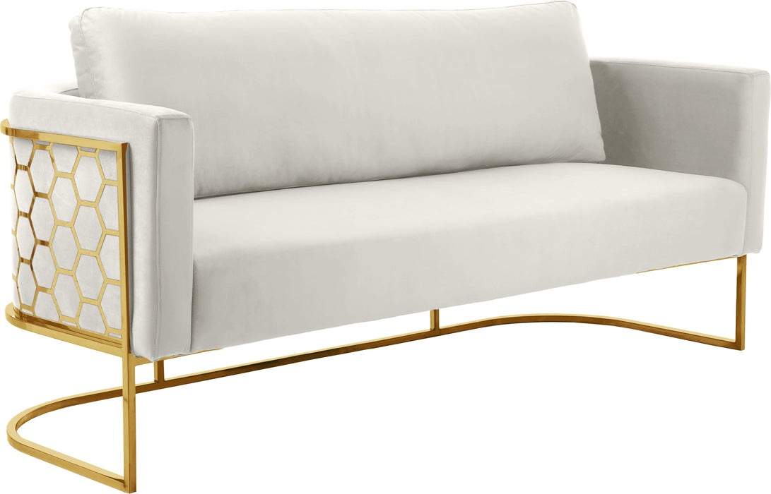 Casa Cream Velvet Sofa - Royal Furniture & Gifts (MI) - Multi Location