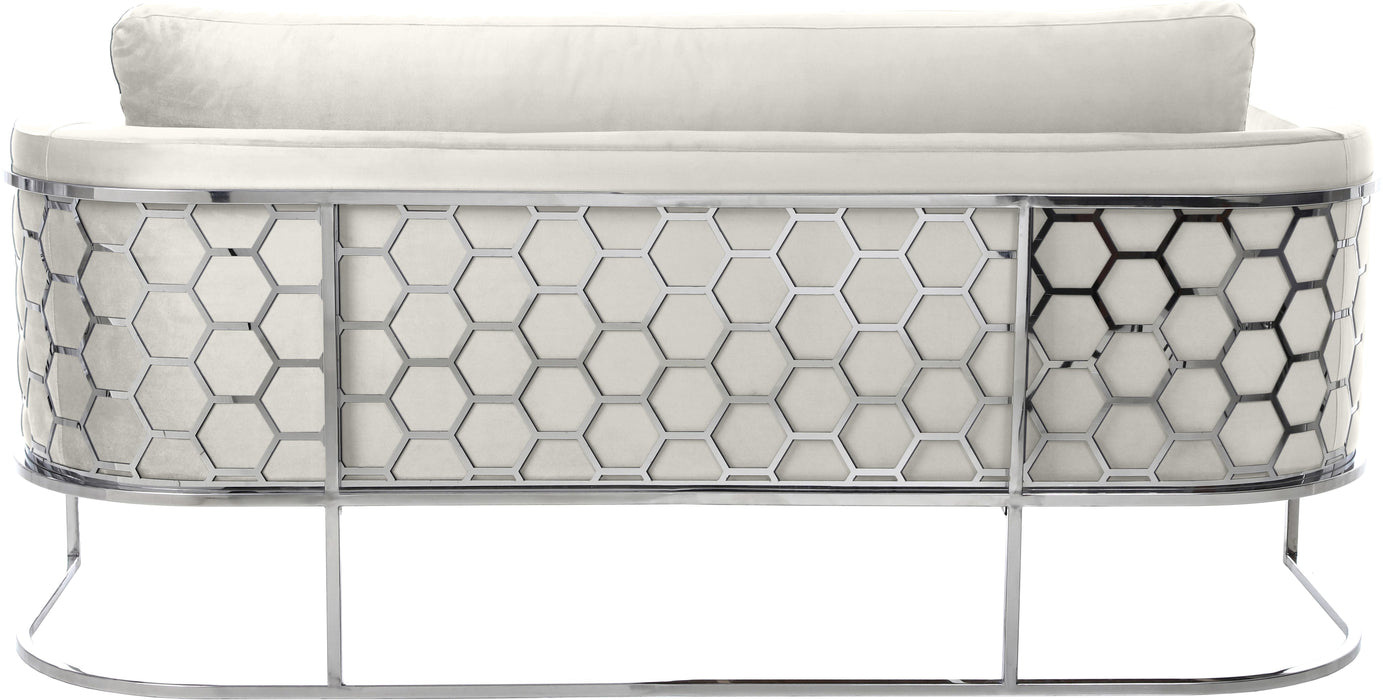 Casa Cream Velvet Sofa - Royal Furniture & Gifts (MI) - Multi Location