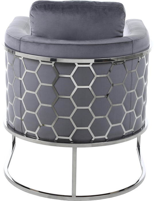 Casa Grey Velvet Chair - Royal Furniture & Gifts (MI) - Multi Location