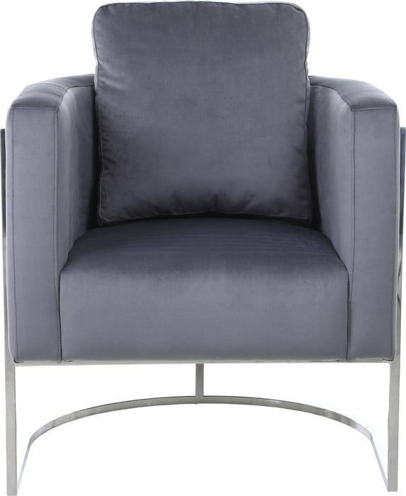 Casa Grey Velvet Chair - Royal Furniture & Gifts (MI) - Multi Location