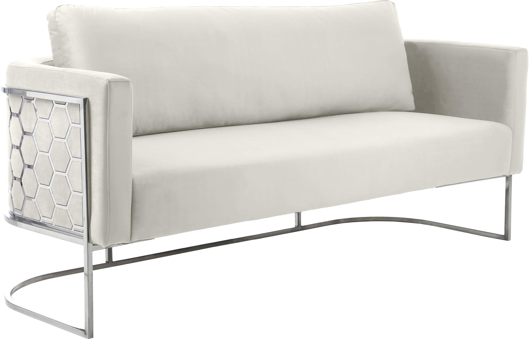 Casa Cream Velvet Sofa - Royal Furniture & Gifts (MI) - Multi Location