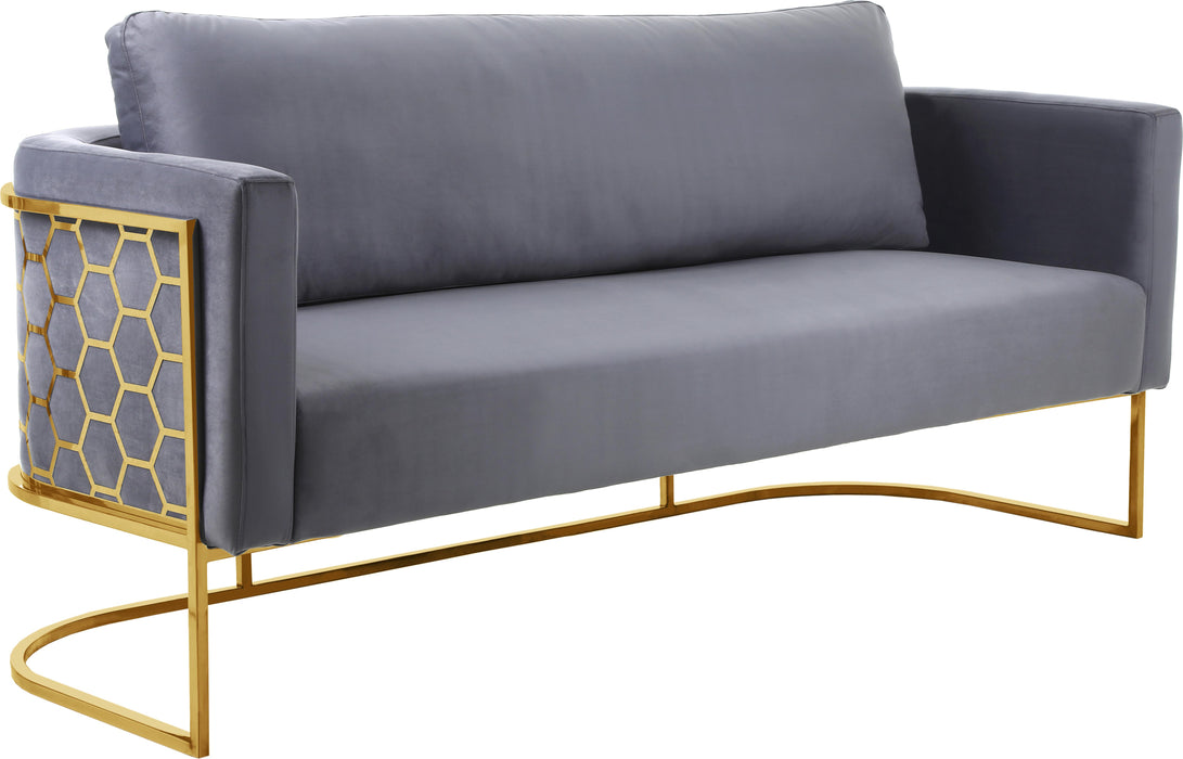 Casa Grey Velvet Sofa - Royal Furniture & Gifts (MI) - Multi Location