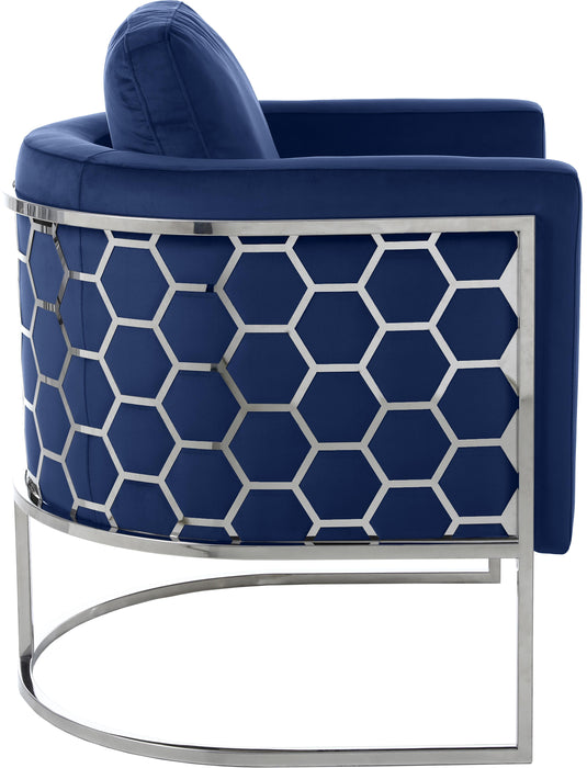 Casa Navy Velvet Chair - Royal Furniture & Gifts (MI) - Multi Location