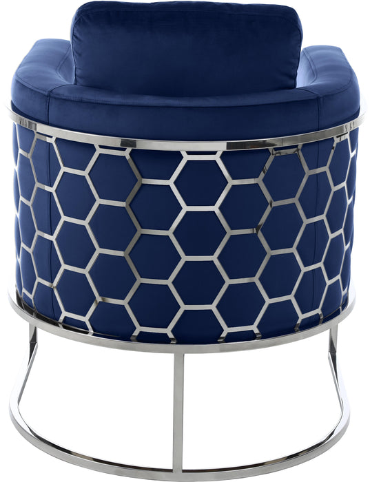 Casa Navy Velvet Chair - Royal Furniture & Gifts (MI) - Multi Location