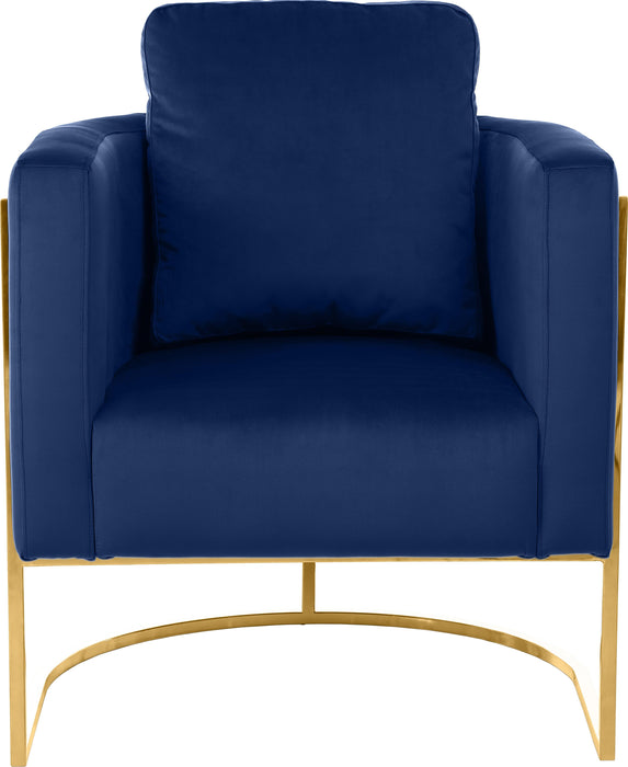 Casa Navy Velvet Chair - Royal Furniture & Gifts (MI) - Multi Location