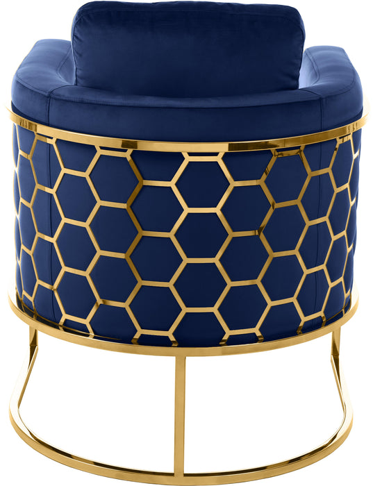 Casa Navy Velvet Chair - Royal Furniture & Gifts (MI) - Multi Location