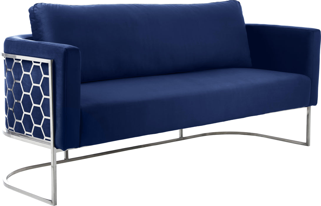 Casa Navy Velvet Sofa - Royal Furniture & Gifts (MI) - Multi Location