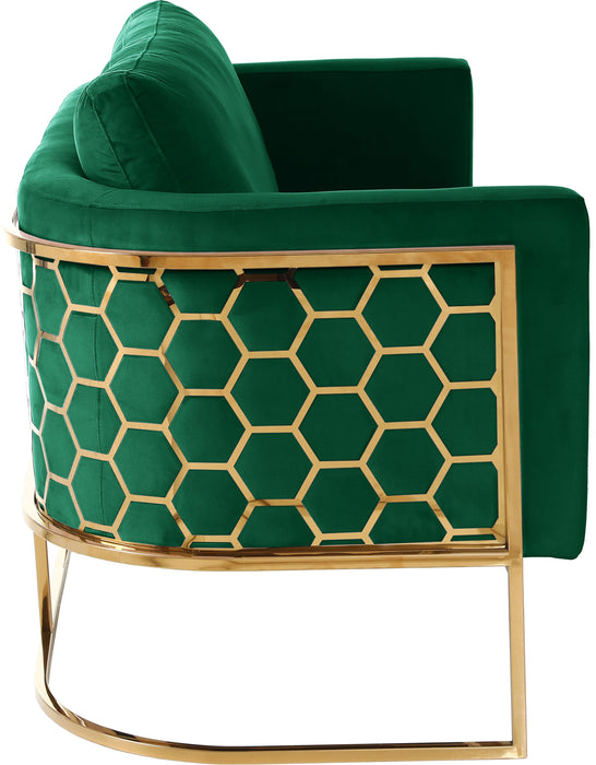 Casa Green Velvet Loveseat - Royal Furniture & Gifts (MI) - Multi Location