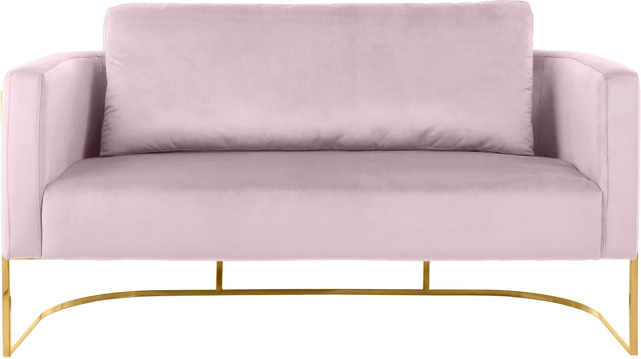 Casa Pink Velvet Loveseat - Royal Furniture & Gifts (MI) - Multi Location