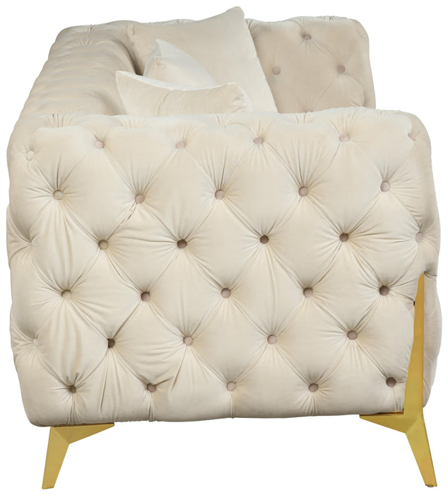 Kingdom Cream Velvet Sofa - Royal Furniture & Gifts (MI) - Multi Location