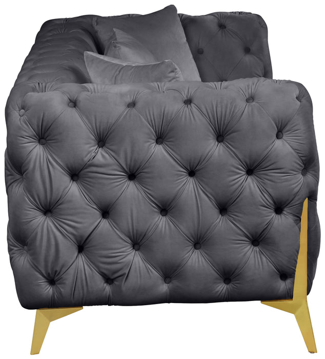 Kingdom Grey Velvet Sofa - Royal Furniture & Gifts (MI) - Multi Location