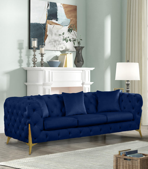 Kingdom Navy Velvet Sofa - Royal Furniture & Gifts (MI) - Multi Location