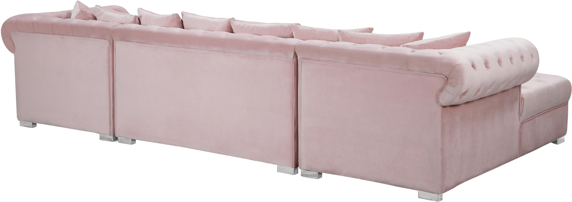 Presley Pink Velvet 3pc. Sectional - Royal Furniture & Gifts (MI) - Multi Location