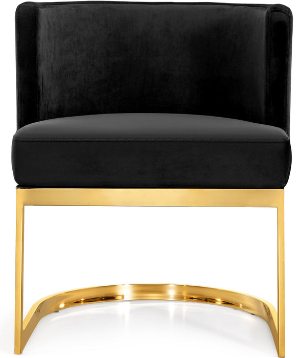 Gianna Black Velvet Dining Chair - Royal Furniture & Gifts (MI) - Multi Location