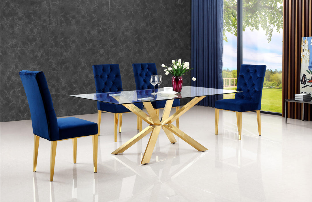 Capri Gold Dining Table - Royal Furniture & Gifts (MI) - Multi Location