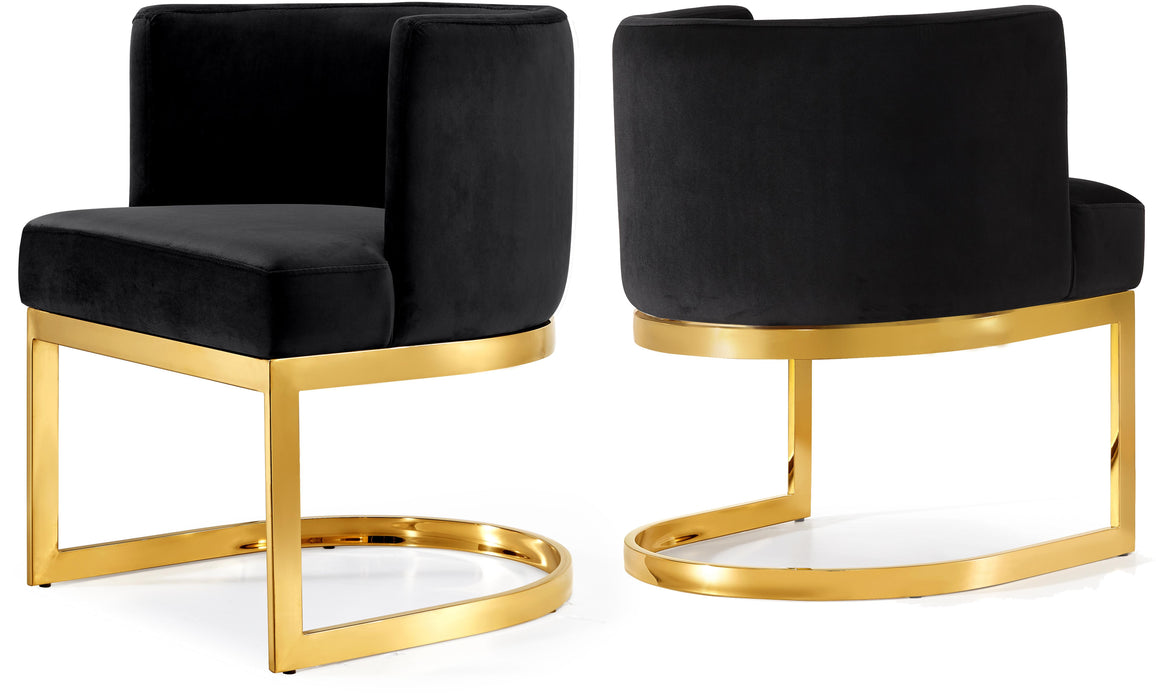 Gianna Black Velvet Dining Chair - Royal Furniture & Gifts (MI) - Multi Location