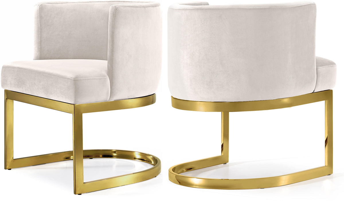 Gianna Cream Velvet Dining Chair - Royal Furniture & Gifts (MI) - Multi Location