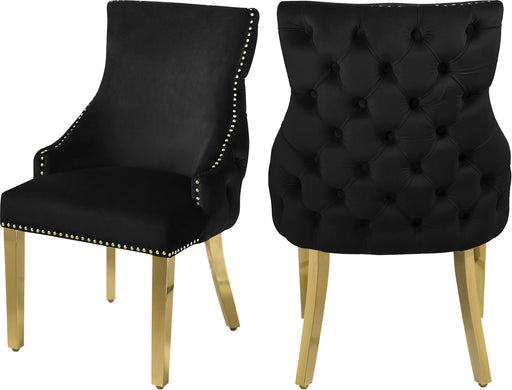Tuft Black Velvet Dining Chair - Royal Furniture & Gifts (MI) - Multi Location