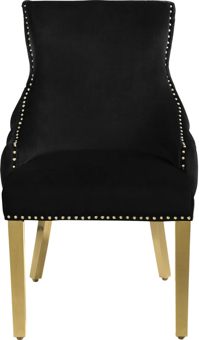 Tuft Black Velvet Dining Chair - Royal Furniture & Gifts (MI) - Multi Location