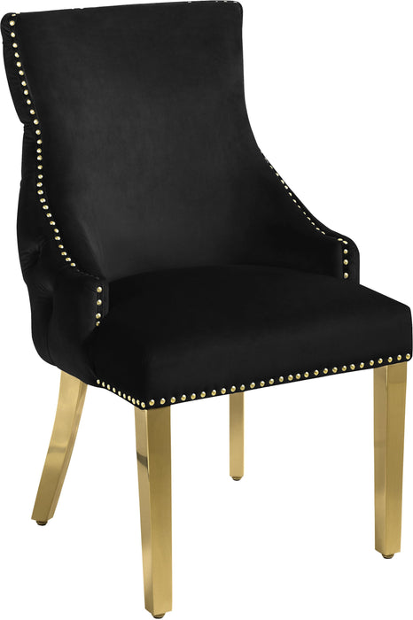 Tuft Black Velvet Dining Chair - Royal Furniture & Gifts (MI) - Multi Location