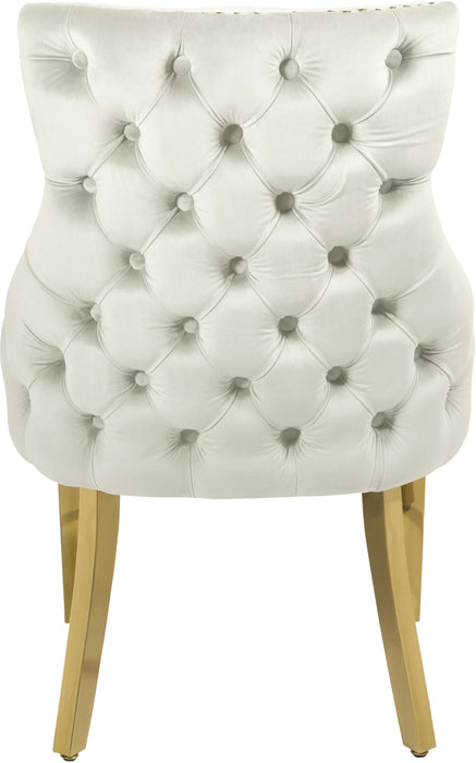 Tuft Cream Velvet Dining Chair - Royal Furniture & Gifts (MI) - Multi Location