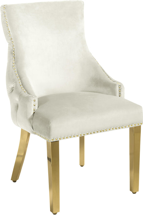 Tuft Cream Velvet Dining Chair - Royal Furniture & Gifts (MI) - Multi Location