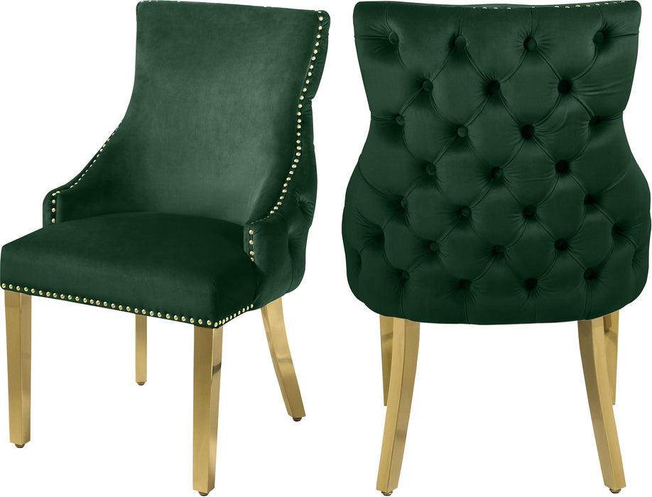 Tuft Green Velvet Dining Chair - Royal Furniture & Gifts (MI) - Multi Location